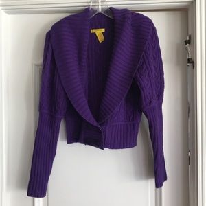 Catherine Malandrino Crop Sweater Jacket